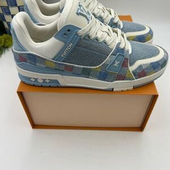 Men’s Louis Vuitton X Murakami trainer sneakers size 10 fits 11 US made Italy - Picture 11 of 13